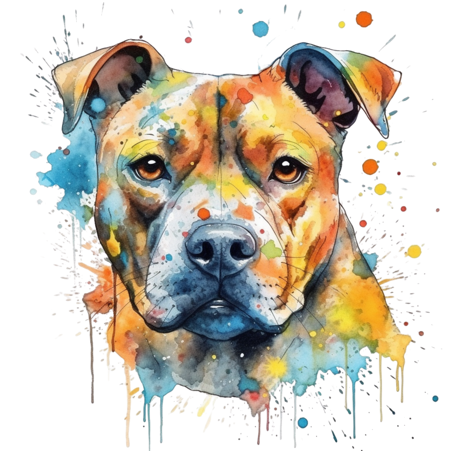 Dog Breed Art Paint Splash Portrait Mug