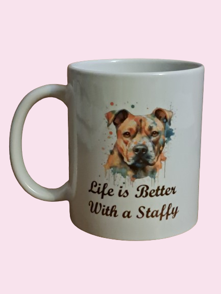 Dog Breed Art Paint Splash Portrait Mug