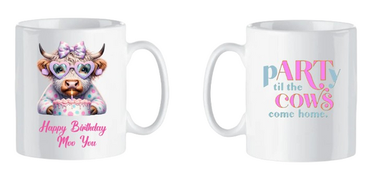 Highland Cow Birthday Mug