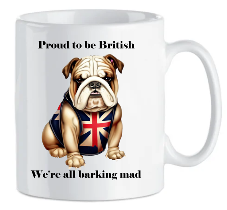 British Bulldog Union Flag Mug - Proud to be British