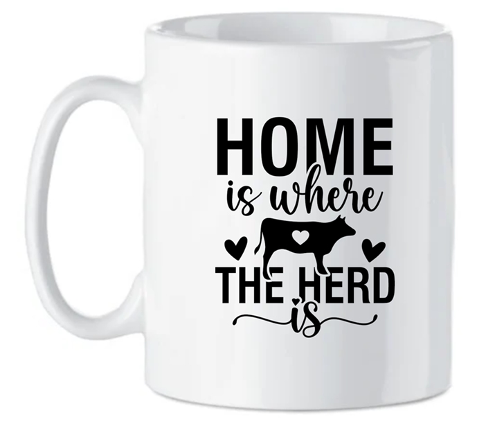 Highland Cow Mug - Home is Where the Herd Is