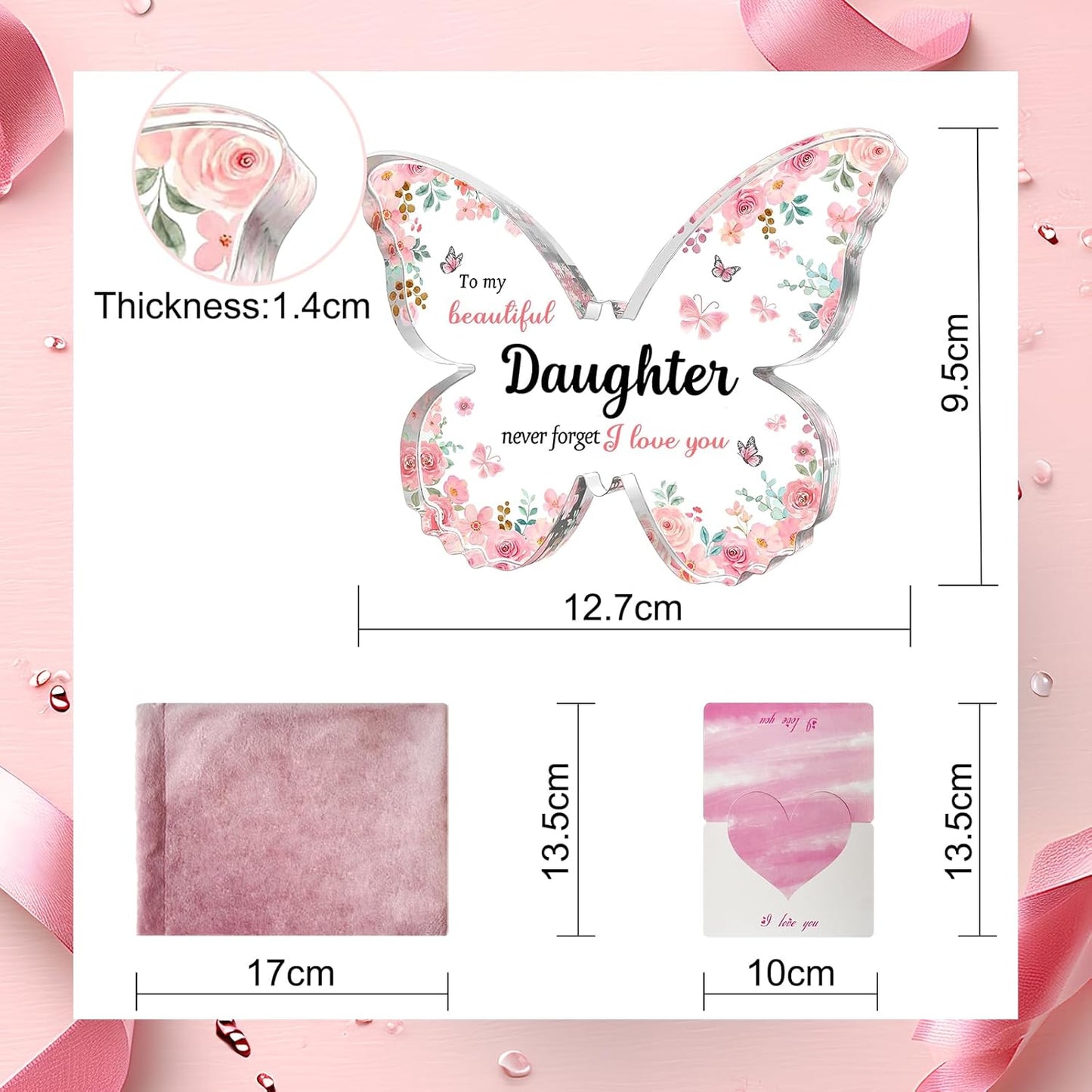 Acrylic Printed Butterfly - Daughter