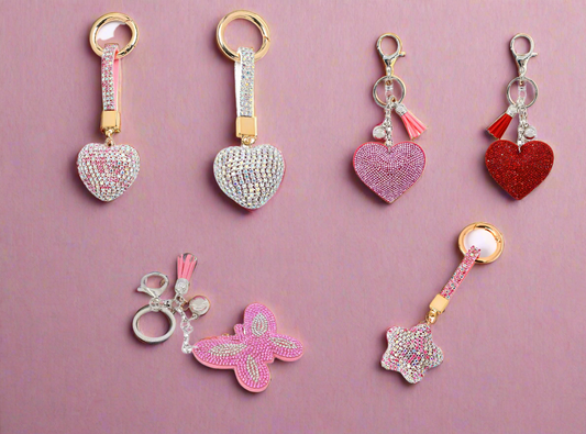 Crystal Rhinestone Bling Keyring