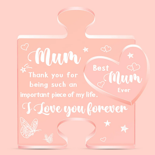 Mum Acrylic Jigsaw Puzzle Plaque