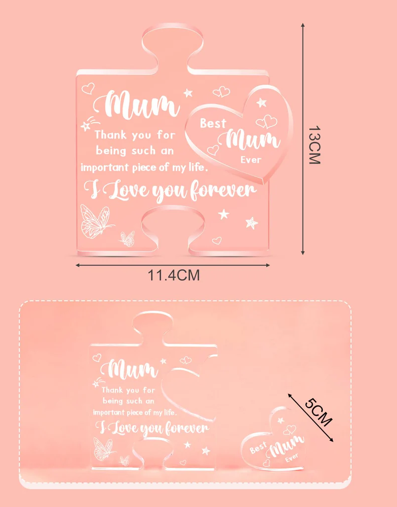 Mum Acrylic Jigsaw Puzzle Plaque