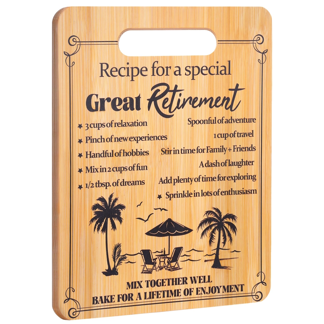 Inspirational Retirement Gift Cutting Board