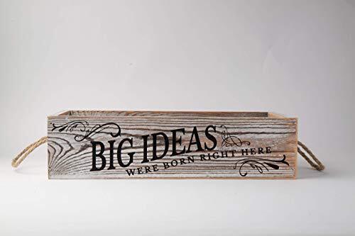 Wooden Bathroom Decor Box 2 Sides with Funny Sayings