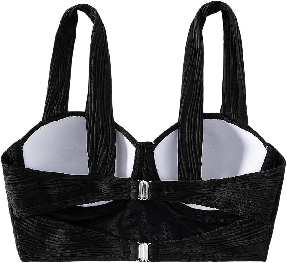 Ladies  Bikini Tops Ruched Underwire Swim Top Size Medium (10) - RRP £14.99