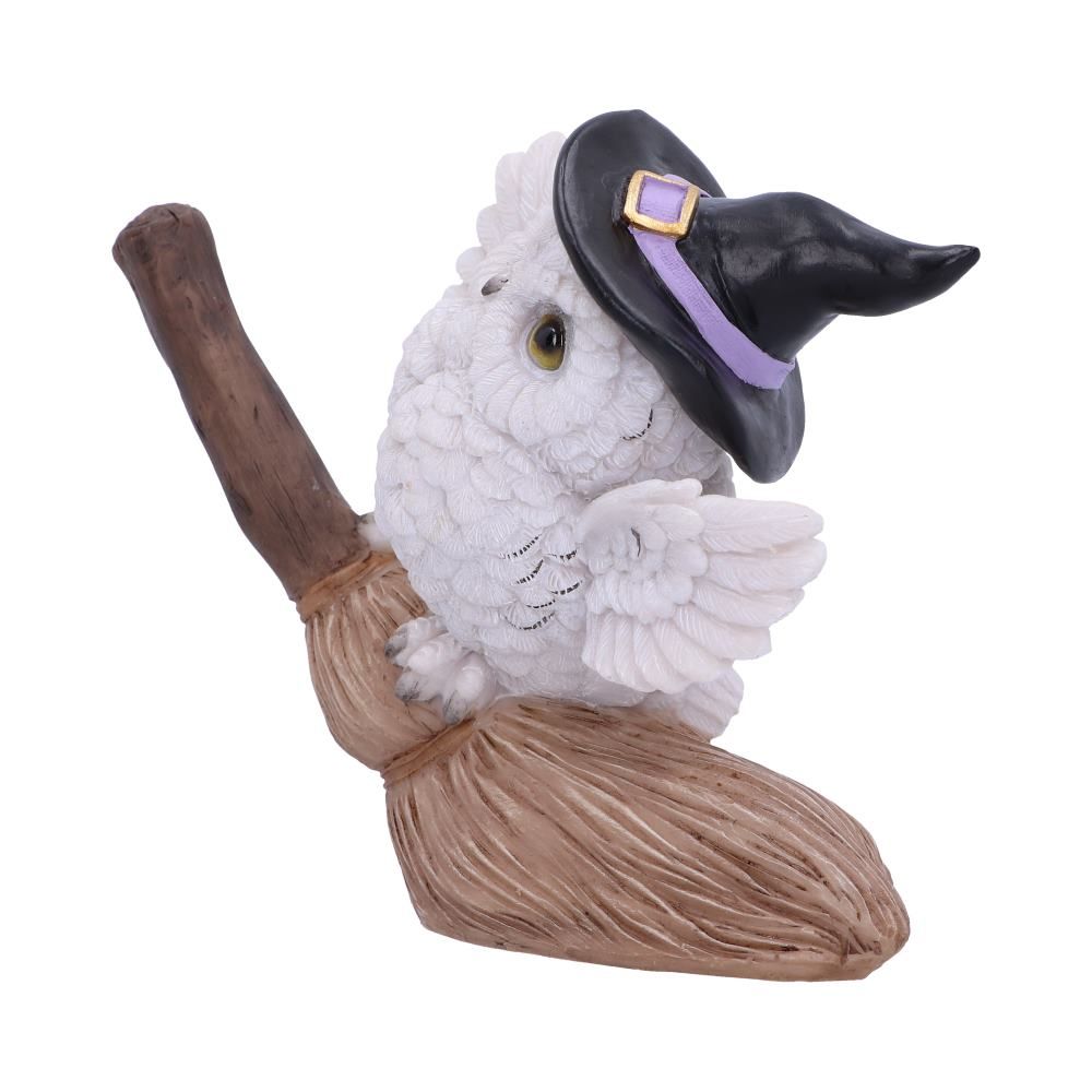 Nemesis Now Snowy Magic Flight Owl Familiar Figurine, White, 13.5cm