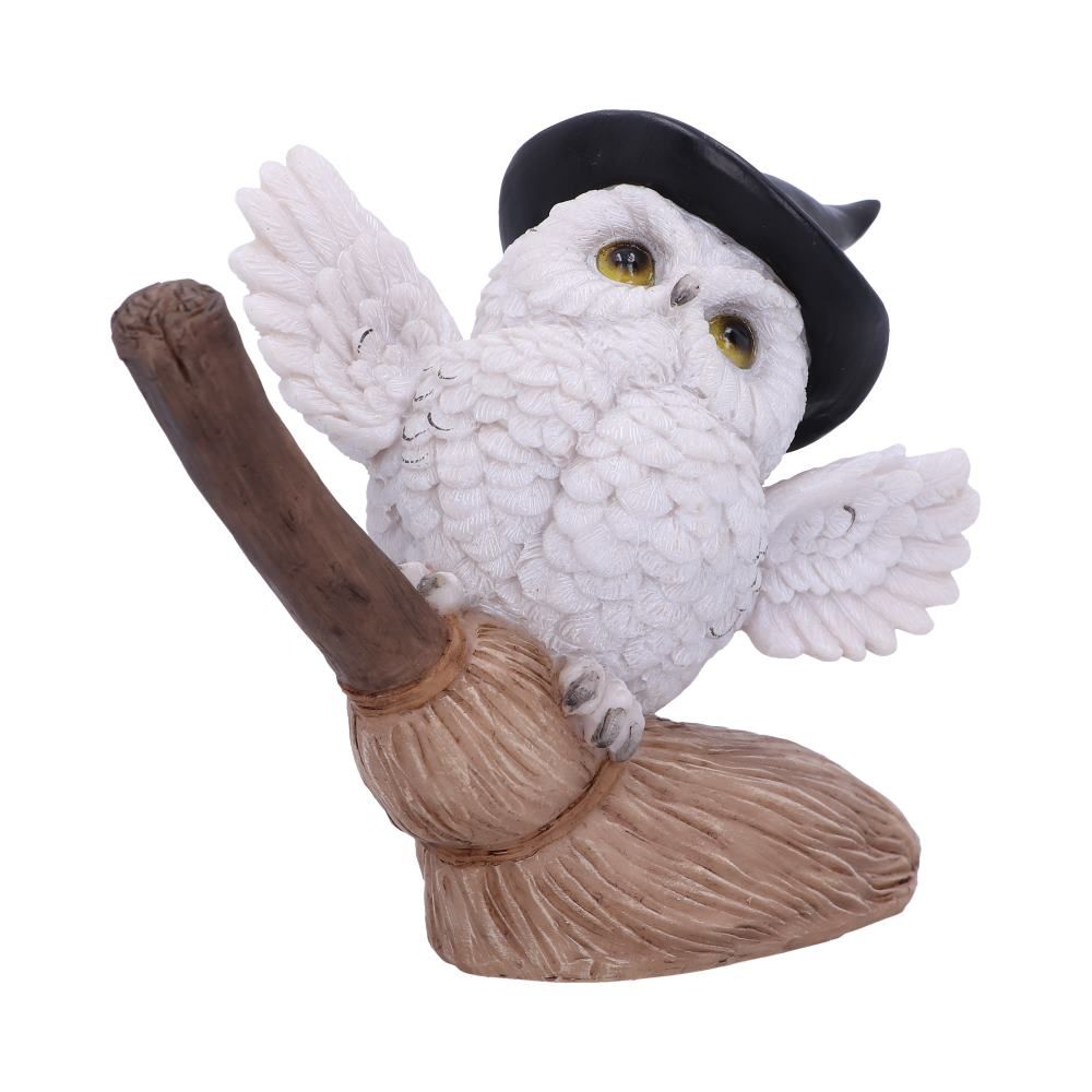 Nemesis Now Snowy Magic Flight Owl Familiar Figurine, White, 13.5cm