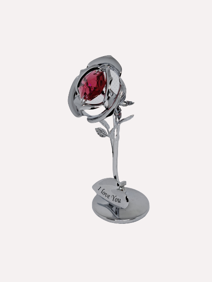 Swarovski Crystal Rose - I Love You