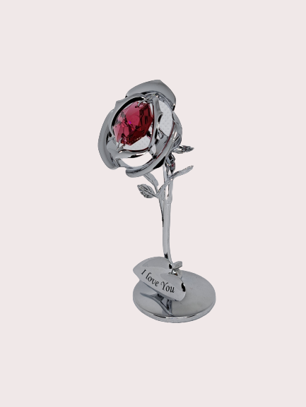 Swarovski Crystal Rose - I Love You