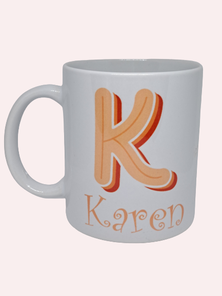 Personalised Humorous Initial Mug