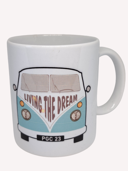 Campervan "Living the Dream" Personalised Mug