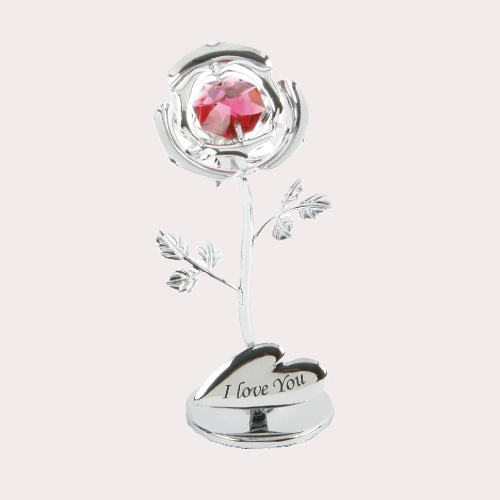 Swarovski Crystal Rose - I Love You