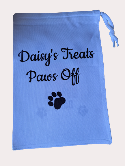 Personalised Draw String Pet Treat / Gift Bag