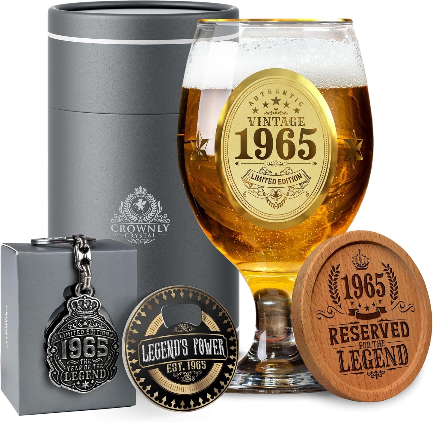 Birthday Beer Glass Gift Set 1965