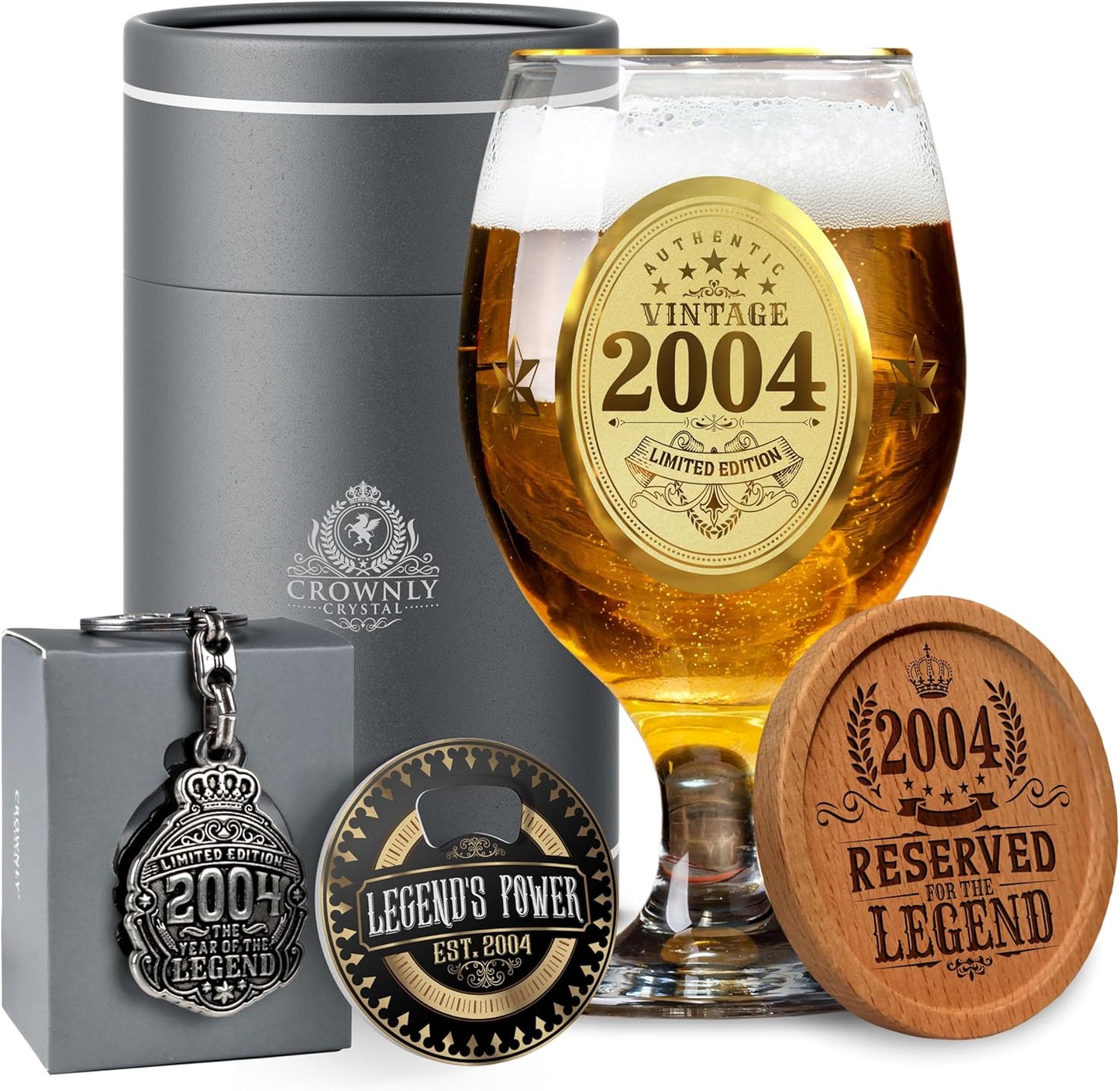 Birthday Beer Glass Gift Set 2004
