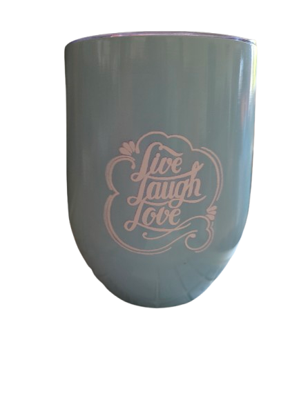 Stemless UV Printed Tumbler - Live, Laugh, Love