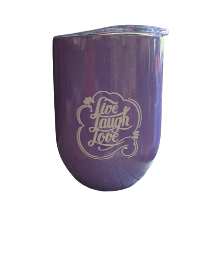 Stemless UV Printed Tumbler - Live, Laugh, Love