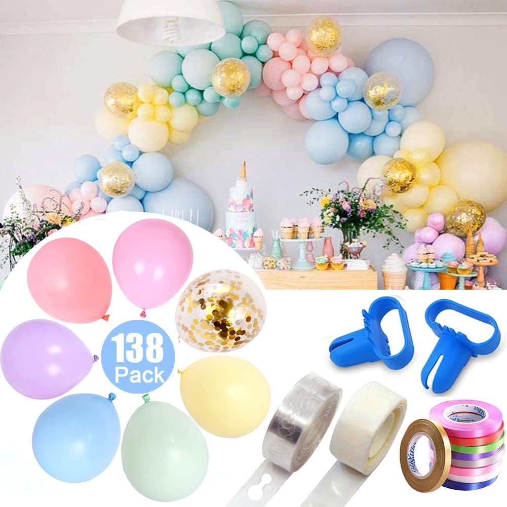 Pastel Balloon Arch Kit - 138 Piece