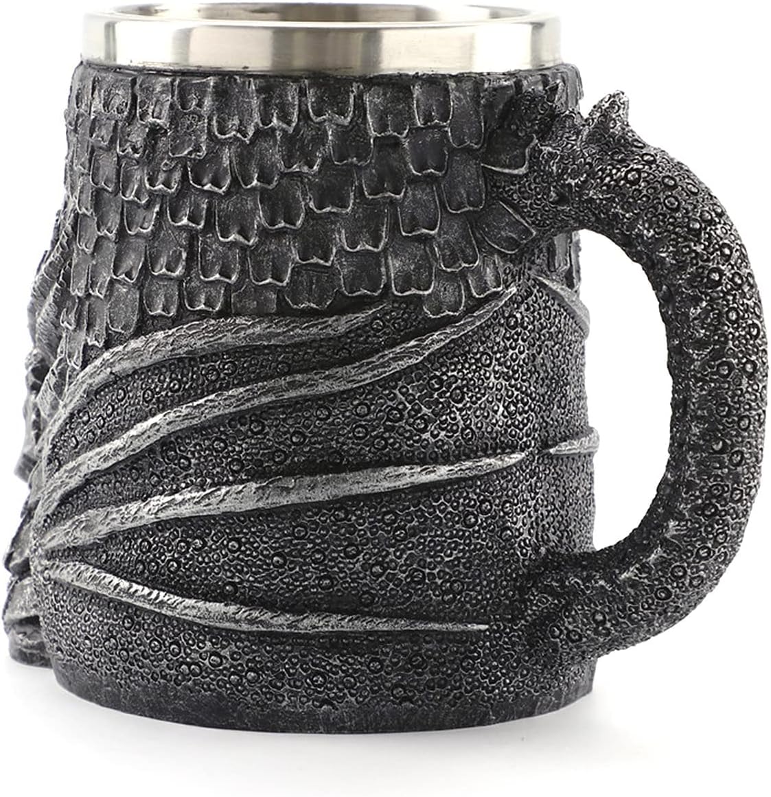 Viking Tankard 550ml Beer Resin Stainless Steel Gothic Mug Beer Mugs beer Mugs