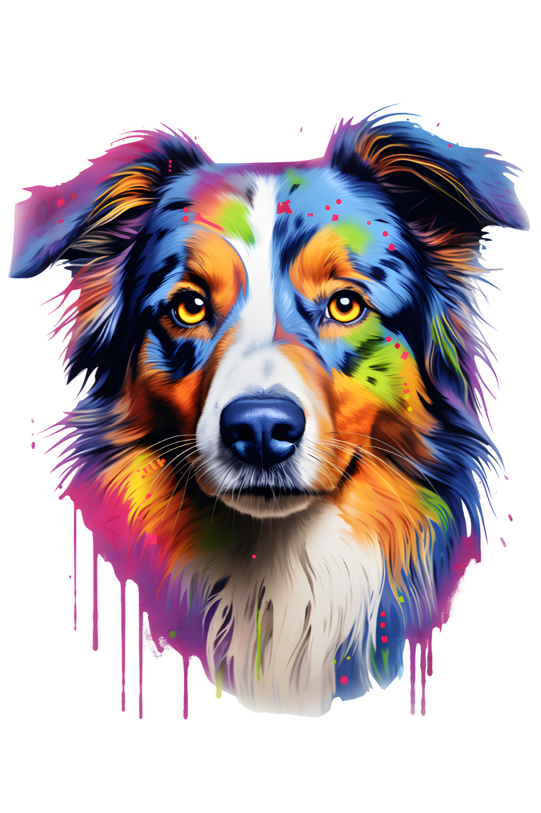 Dog Breed Art Paint Splash Portrait Mug