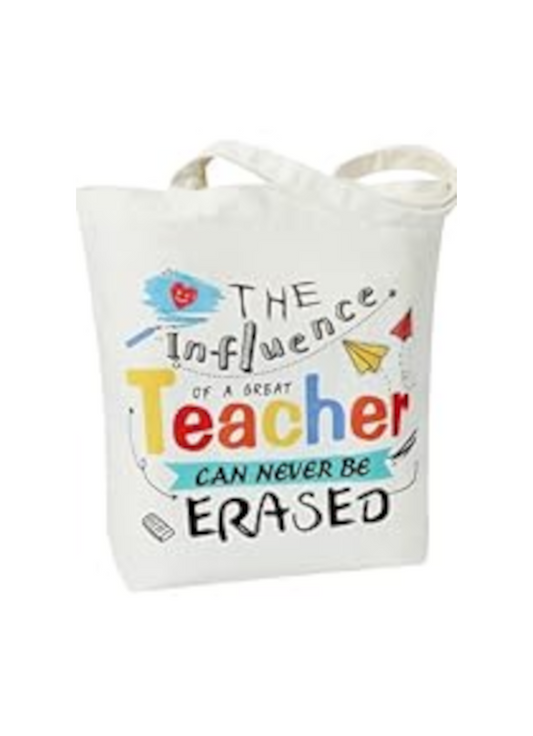 Teacher Appreciation Canvas Tote Bag