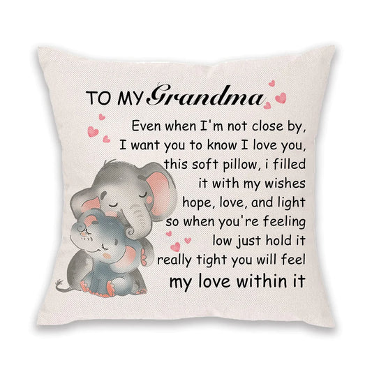 Cute Grandma Cushion Cover - Large 18 x 18 inch