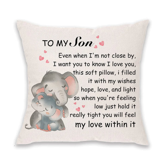 Cute Son Cushion Cover - Large 18 x 18 inch