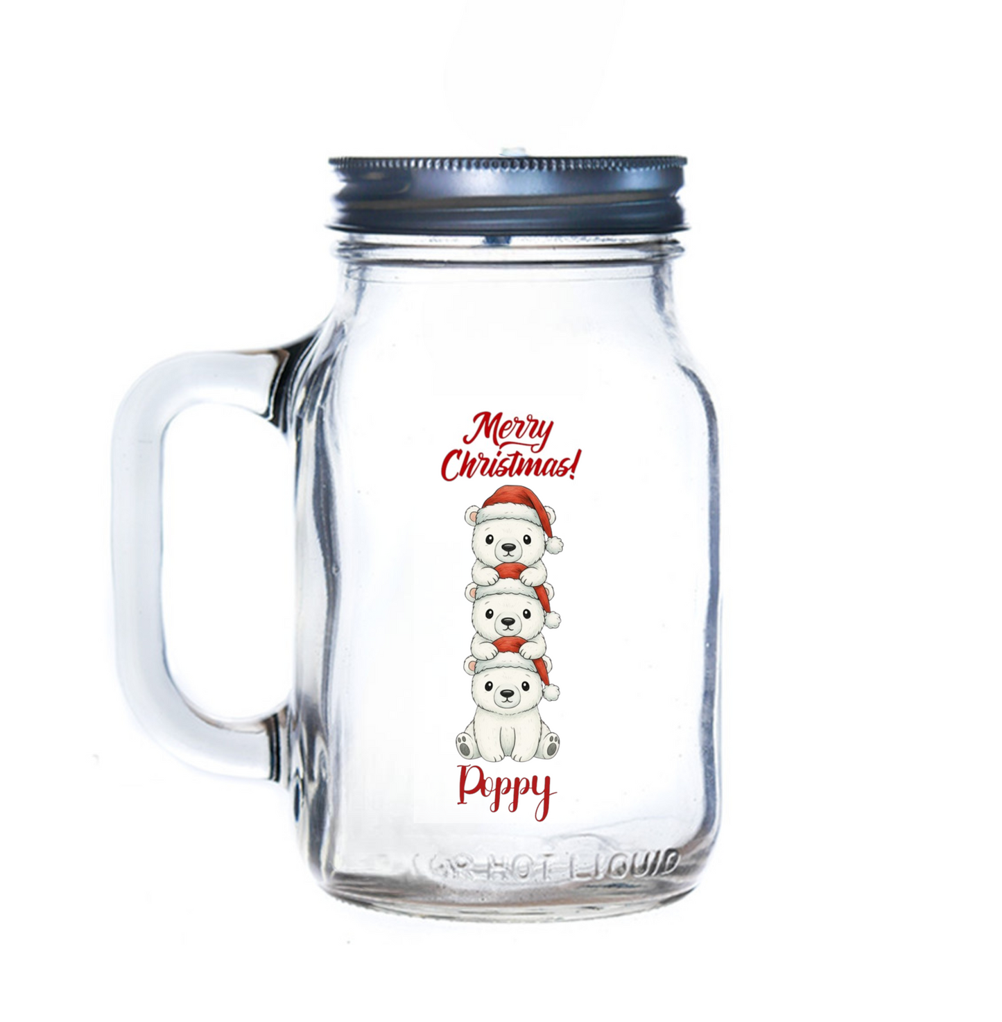 Personalised Christmas Mason Jar