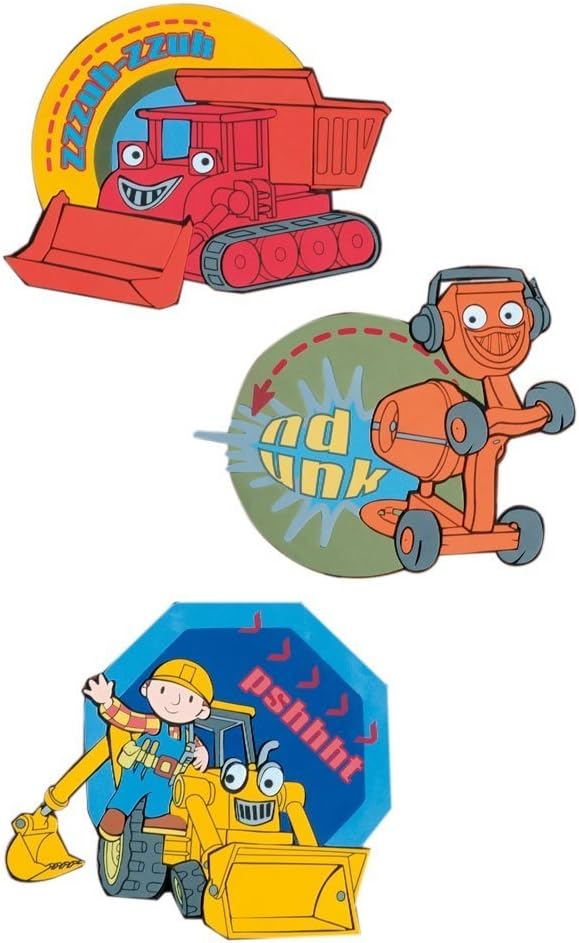 Bob The Builder Wall Art, Foam Stickers - Pack of 2