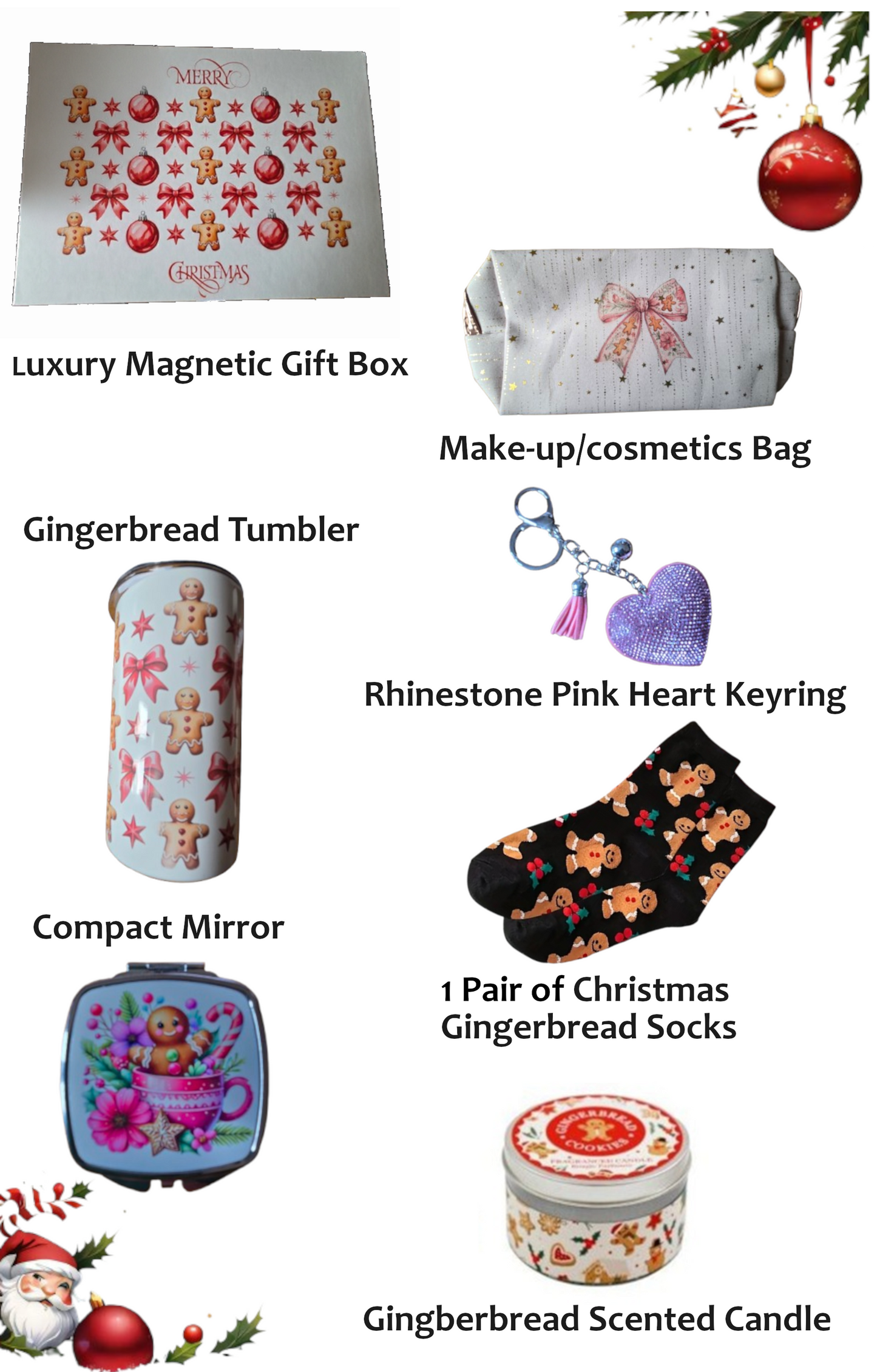 Gingerbread Christmas Hamper - Filled Gift Box