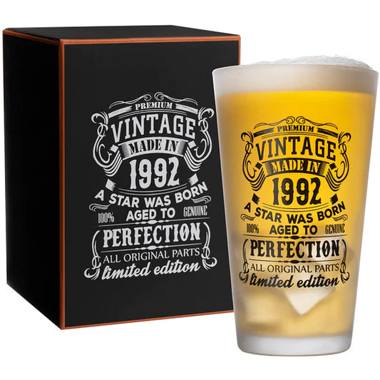 Birthday 1992 Beer Glass 480ml