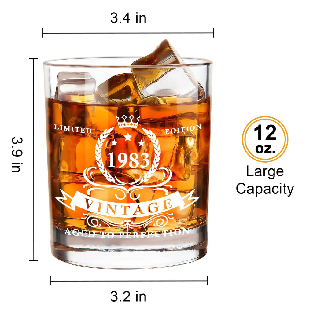 1983 Birthday Whisky Glass