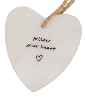 Marble Hanging Heart Gift