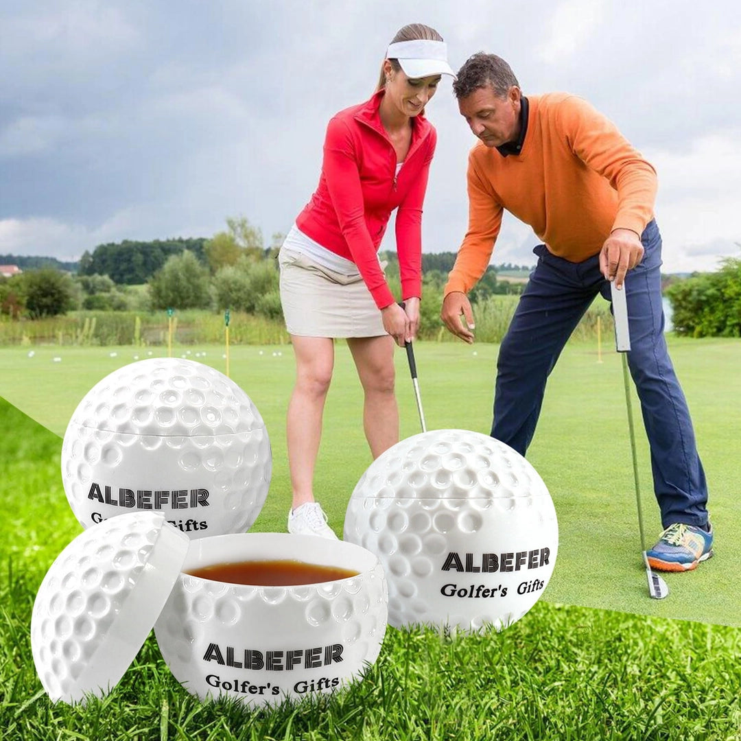 3 Pcs Golf Ball Shot Glass with Lid