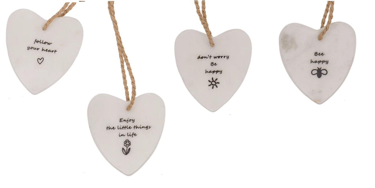 Marble Hanging Heart Gift