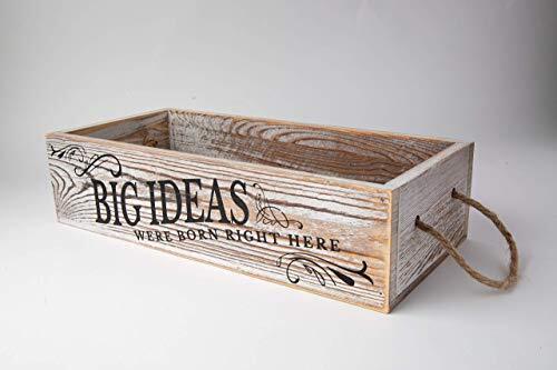 Wooden Bathroom Decor Box 2 Sides with Funny Sayings