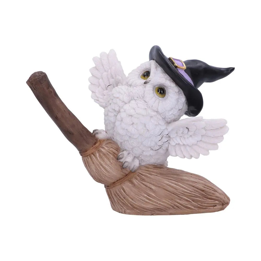 Nemesis Now Snowy Flight Owl Figurine, White, 13cm