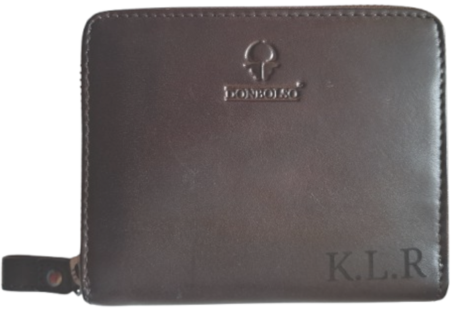 Genuine Brown Leather Ladies Wallet Personalised